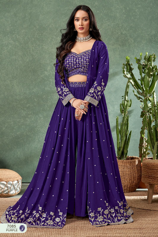 BEAUTIFUL VIOLET SHRUG STYLE INDOWESTERN